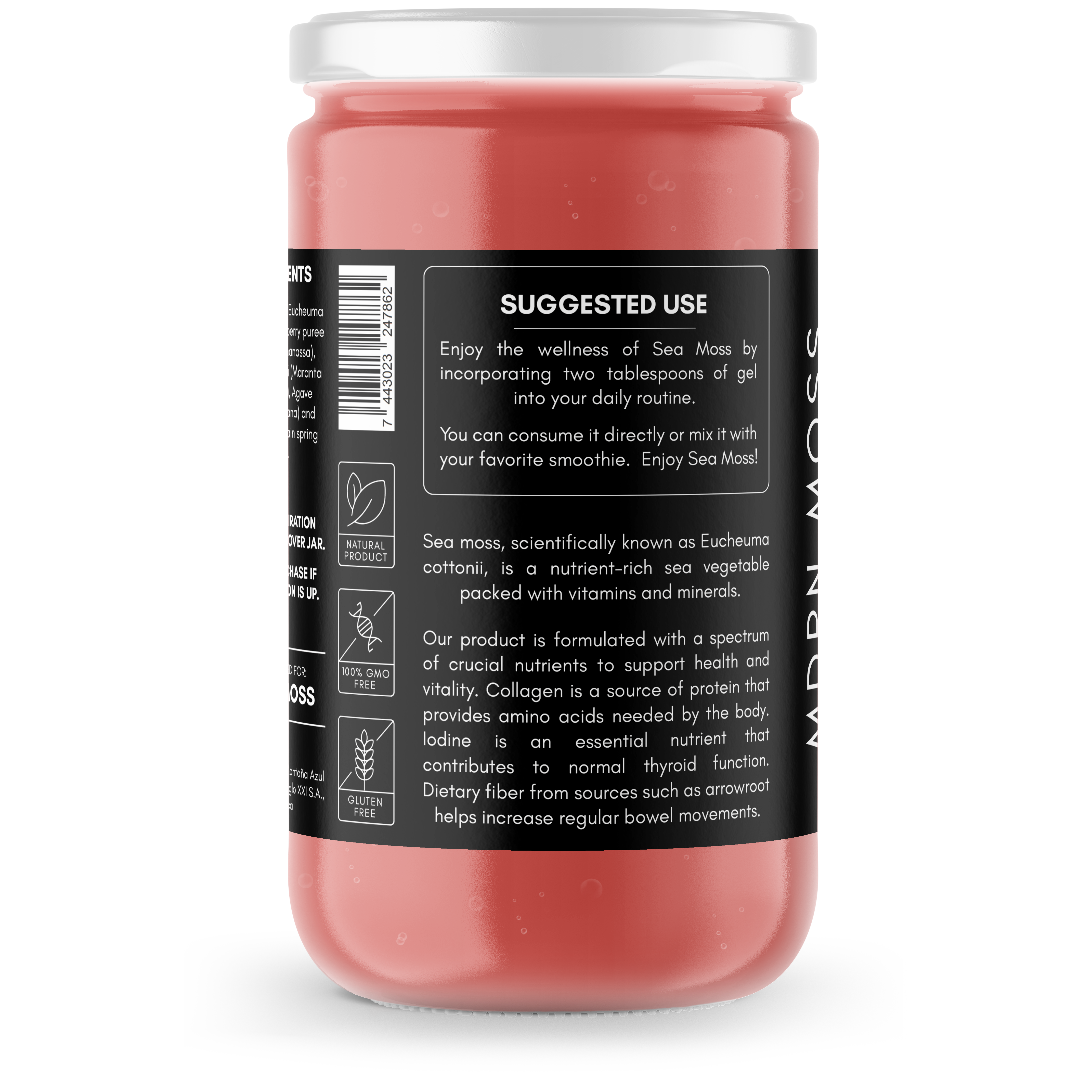 Sea Moss Gel with Strawberry - MDRN Moss