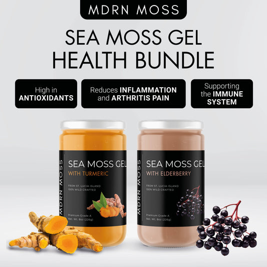 Elderberry & Turmeric Sea Moss Gel | Ultimate Health Bundle 